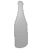 Firmenschild in Flasche-Form konturgefräst, einseitig 4/0-farbig bedruckt